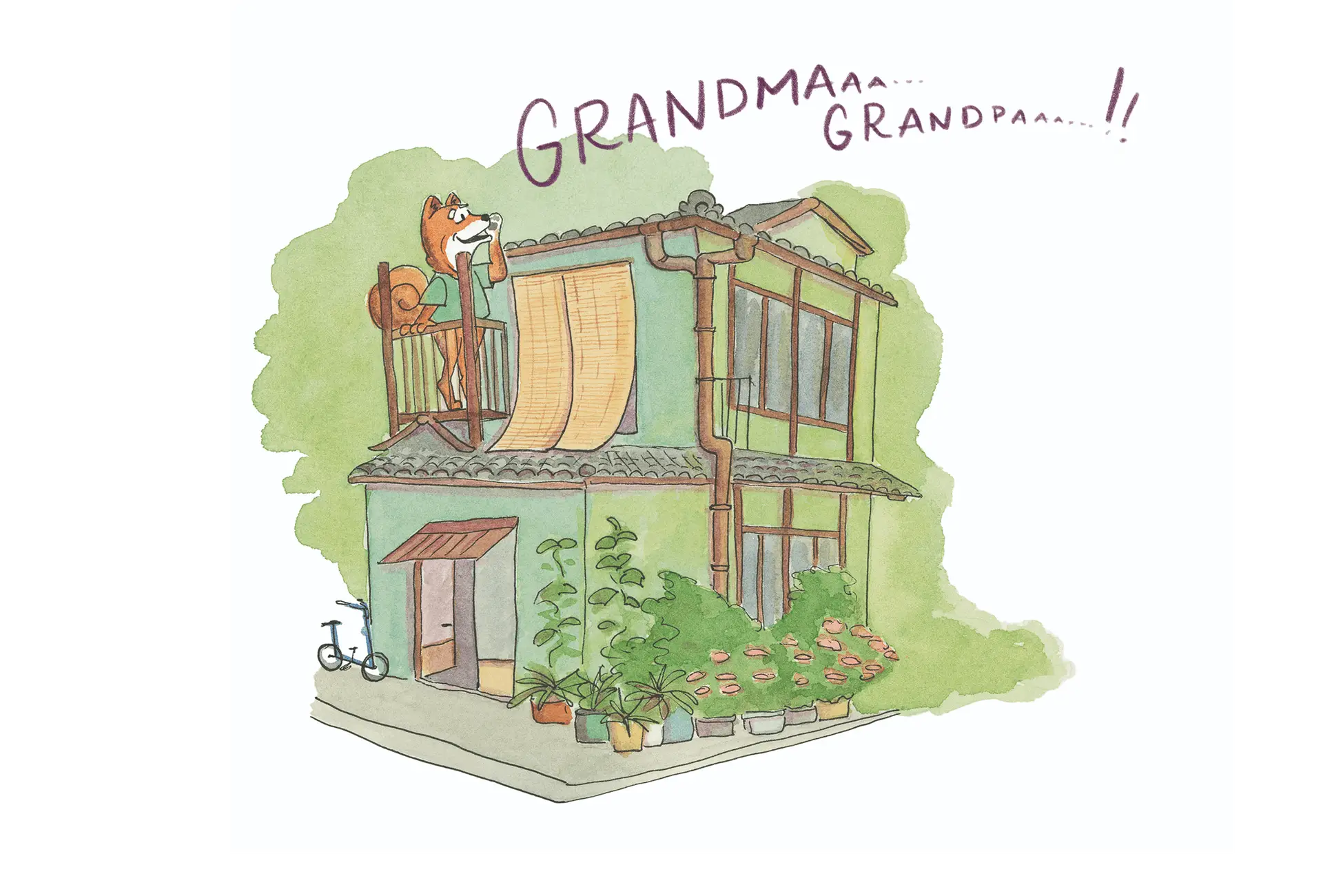 Bruna's grandparents' home in Japan