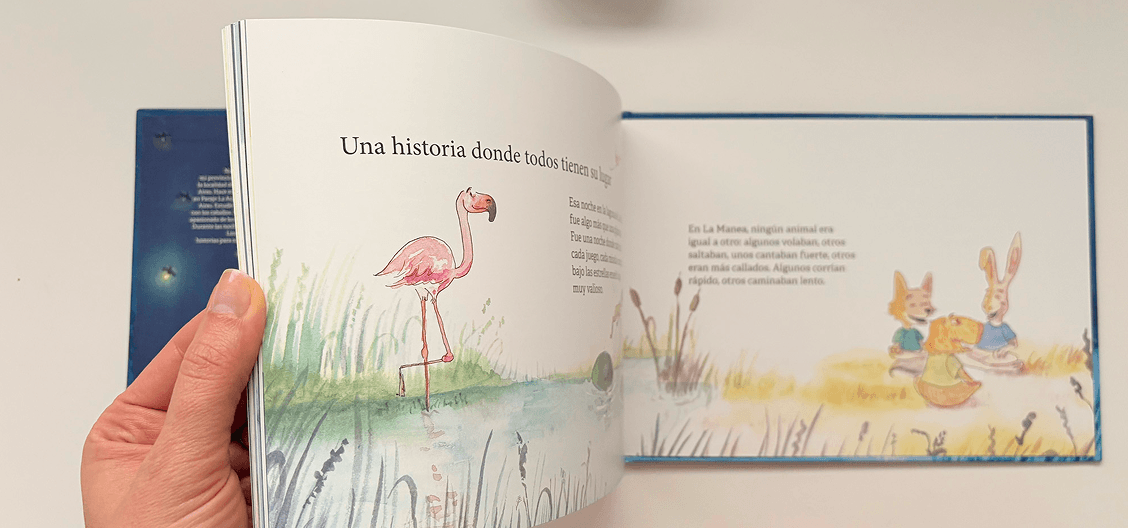 Flamingo detail in print