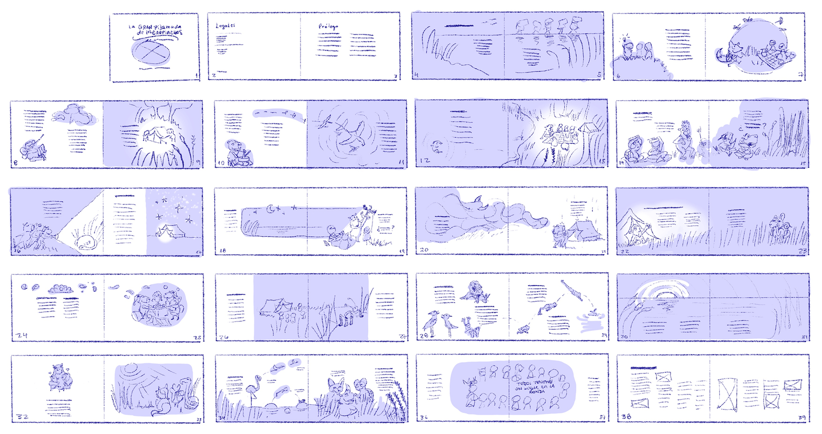 Full-book storyboard